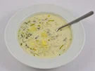 Käse-Lauchsuppe mit Hackfleisch - Rezept