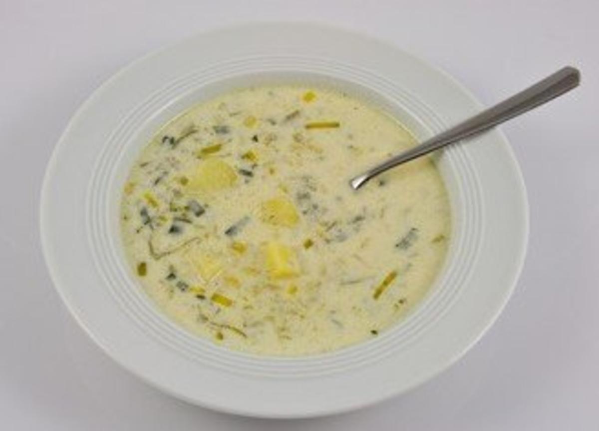 Bilder für Käse-Lauchsuppe mit Hackfleisch - Rezept