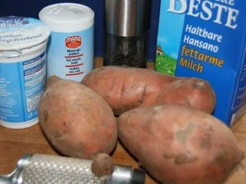 Schwein: Schweinefilet an Lebkuchensoße mit Süßkartoffelpüree - Rezept - Bild Nr. 2