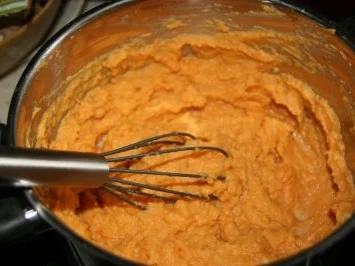 Schwein: Schweinefilet an Lebkuchensoße mit Süßkartoffelpüree - Rezept - Bild Nr. 4