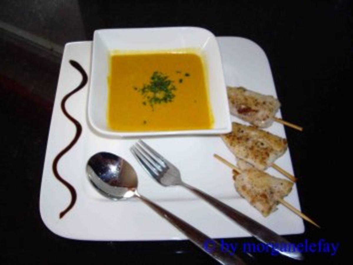 Hokkaido - Chili - Suppe mit Pangasiusfilet - Rezept