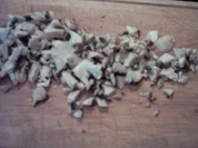 Hackfleischklopse mit Kartoffelklöße und Pilzragout - Rezept