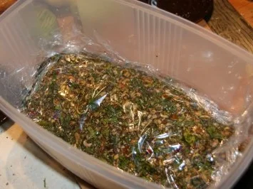 Rezept: Lachs, gebeizt mit Wasabidip Bild Nr. 10 Lachs, gebeizt mit Wasabidip - Rezept - Bild Nr. 10