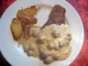 Rahmsoße zu Schnitzel oder Hähnchenbrust - Rezept