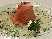 Rezept: Mousse von Forelle und Aal in Lachsmantel auf Kaviargelee Bild Nr. 9 Mousse von Forelle und Aal in Lachsmantel auf Kaviargelee - Rezept - Bild Nr. 9