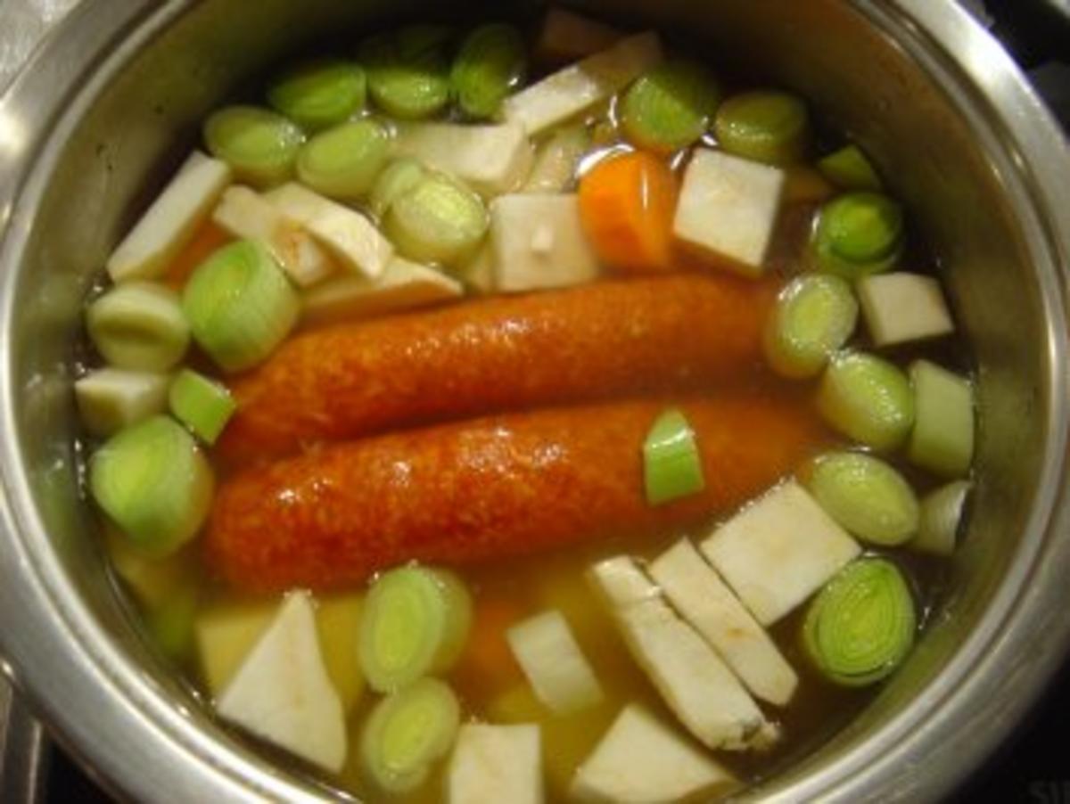 Pürierte Gemüsesuppe mit Mettendchen - Rezept - Bild Nr. 4