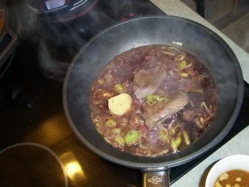 Gänseleber an Thymian,- Lauch,-  Rotwein,- Jägersauce - Rezept - Bild Nr. 7