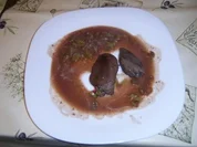 Gänseleber an Thymian,- Lauch,-  Rotwein,- Jägersauce - Rezept