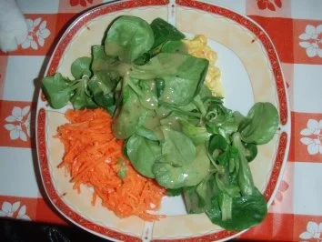 Rezept: Thunfisch - Riesencrevetten ohne Schalen und ein gemischter Salat Bild Nr. 2 Thunfisch - Riesencrevetten ohne Schalen und ein gemischter Salat - Rezept - Bild Nr. 2