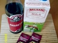 Rezept: Dessert: Amaretto-Knusperwölkchen alkoholfrei Bild Nr. 2 Dessert: Amaretto-Knusperwölkchen alkoholfrei - Rezept - Bild Nr. 2