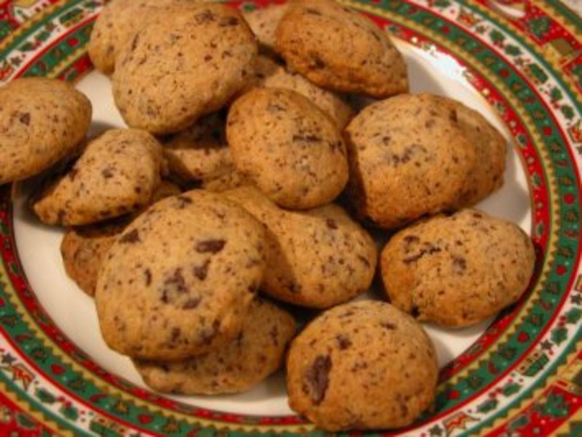Plätzchen - Schoko Cookies - Rezept
