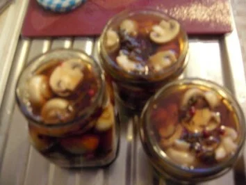 Rezept: eingelegte Champignons eingelegte Champignons - Rezept