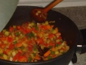 Reis-Gemüse-Pfanne - Rezept