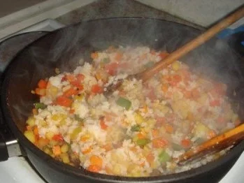 Reis-Gemüse-Pfanne - Rezept - Bild Nr. 3