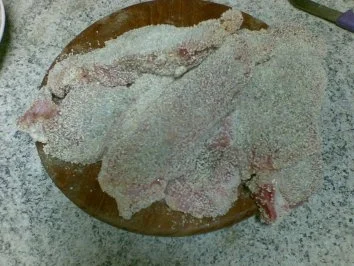 Kalbsrückensteak paniert mit Kohlrabi und Kartoffeln - Rezept - Bild Nr. 4