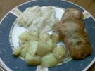 Kalbsrückensteak paniert mit Kohlrabi und Kartoffeln - Rezept