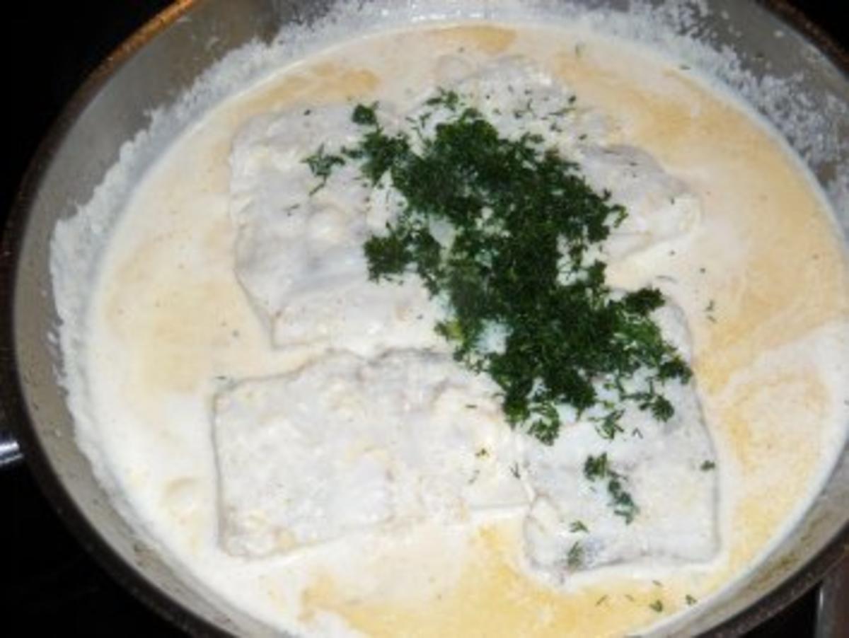 Seelachsfilet in Dill-Wein-Sauce - Rezept - Bild Nr. 6