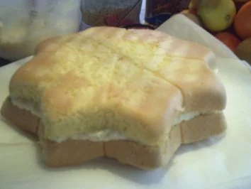 Torten: Weihnachtsstern mit Eierlikör-Kokos-Sahne - Rezept - Bild Nr. 10