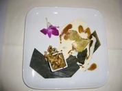 Nudelschnecken mit Pfifferlingsfüllung an Gruyereschaum - Rezept