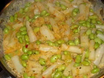 Rezept: Schwarzwurzel-Sojabohnen-Gemüse Bild Nr. 8 Schwarzwurzel-Sojabohnen-Gemüse - Rezept - Bild Nr. 8