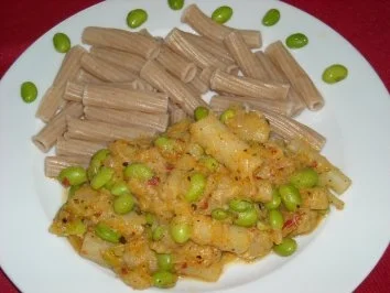 Rezept: Schwarzwurzel-Sojabohnen-Gemüse Schwarzwurzel-Sojabohnen-Gemüse - Rezept