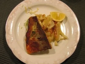 Wolfsbarschfilet auf Fenchelspalten - Rezept