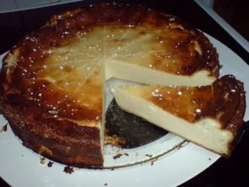 Gebackene Quarktorte - Rezept