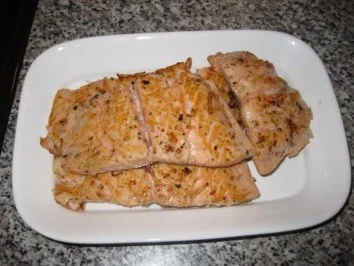 Rezept: Lachs mit Zitronen-Dill-Soße und Bandnudeln Bild Nr. 6 Lachs mit Zitronen-Dill-Soße und Bandnudeln - Rezept - Bild Nr. 6