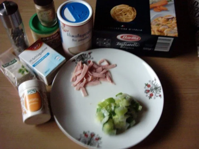 Bandnudeln an Lauchsahne - Rezept - Bild Nr. 2