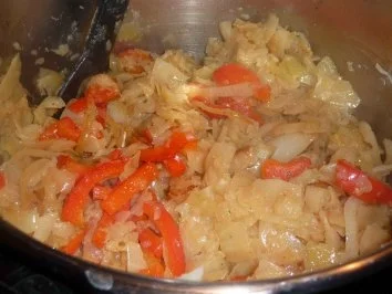 Paprika-Weißkraut - Rezept