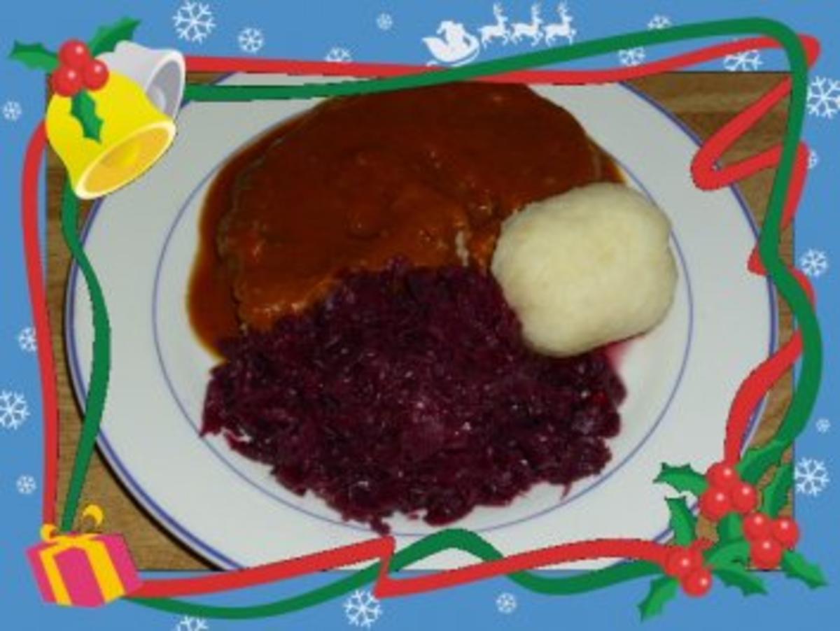 Kalbsrollbraten mit Rotweinsoße - Rezept