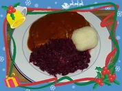 Kalbsrollbraten mit Rotweinsoße - Rezept