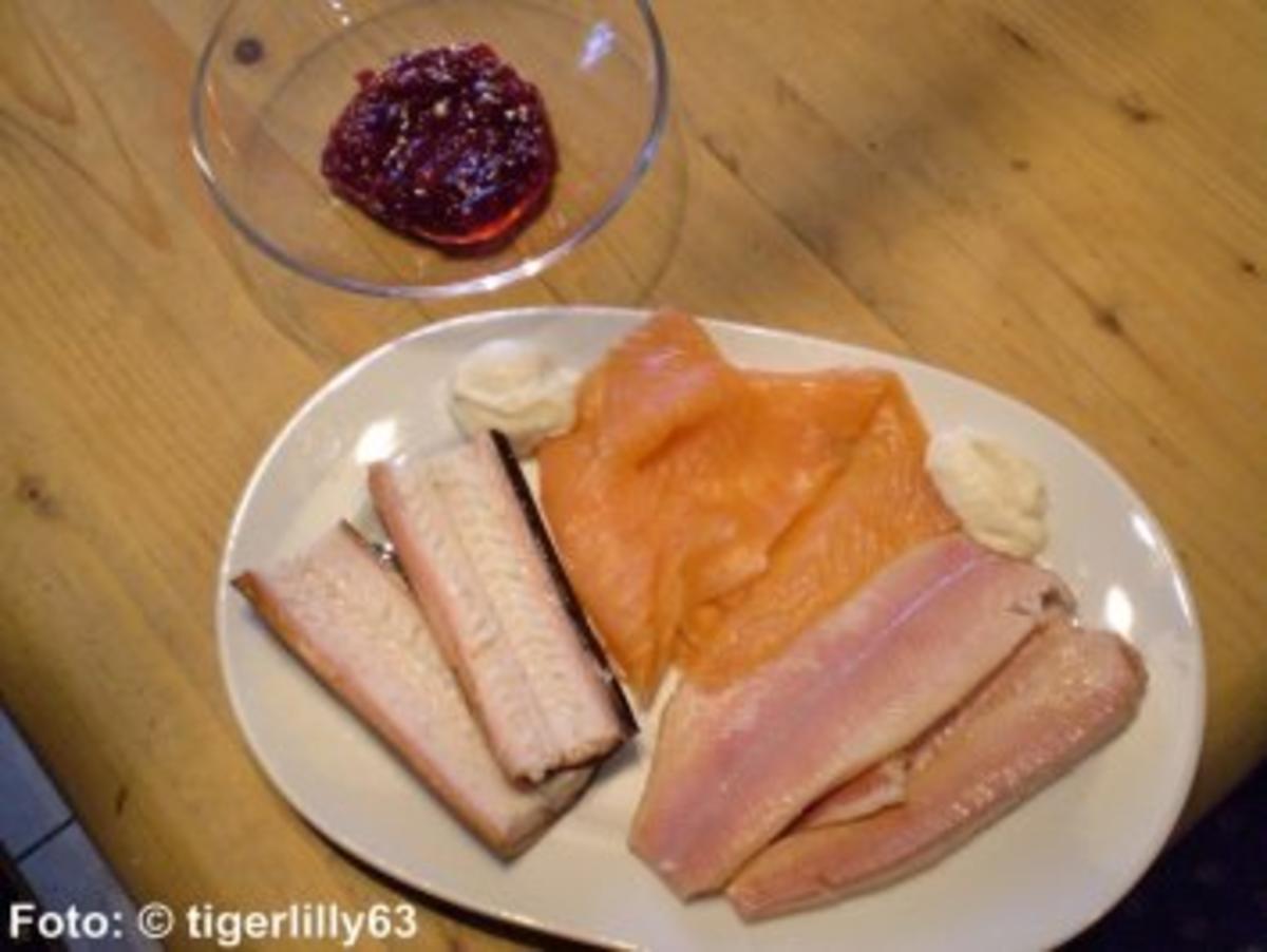 Bilder für Räucherfisch-Teller - Rezept