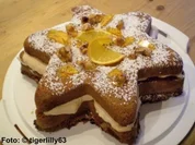 Gefüllter Nuss-Stern - Rezept