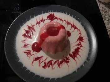 Himbeer-Joghurt-Creme mit Kokos-Vanillesoße - Rezept