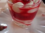 weisses Schokomousse mit Himbeeren - Rezept