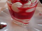 weisses Schokomousse mit Himbeeren - Rezept