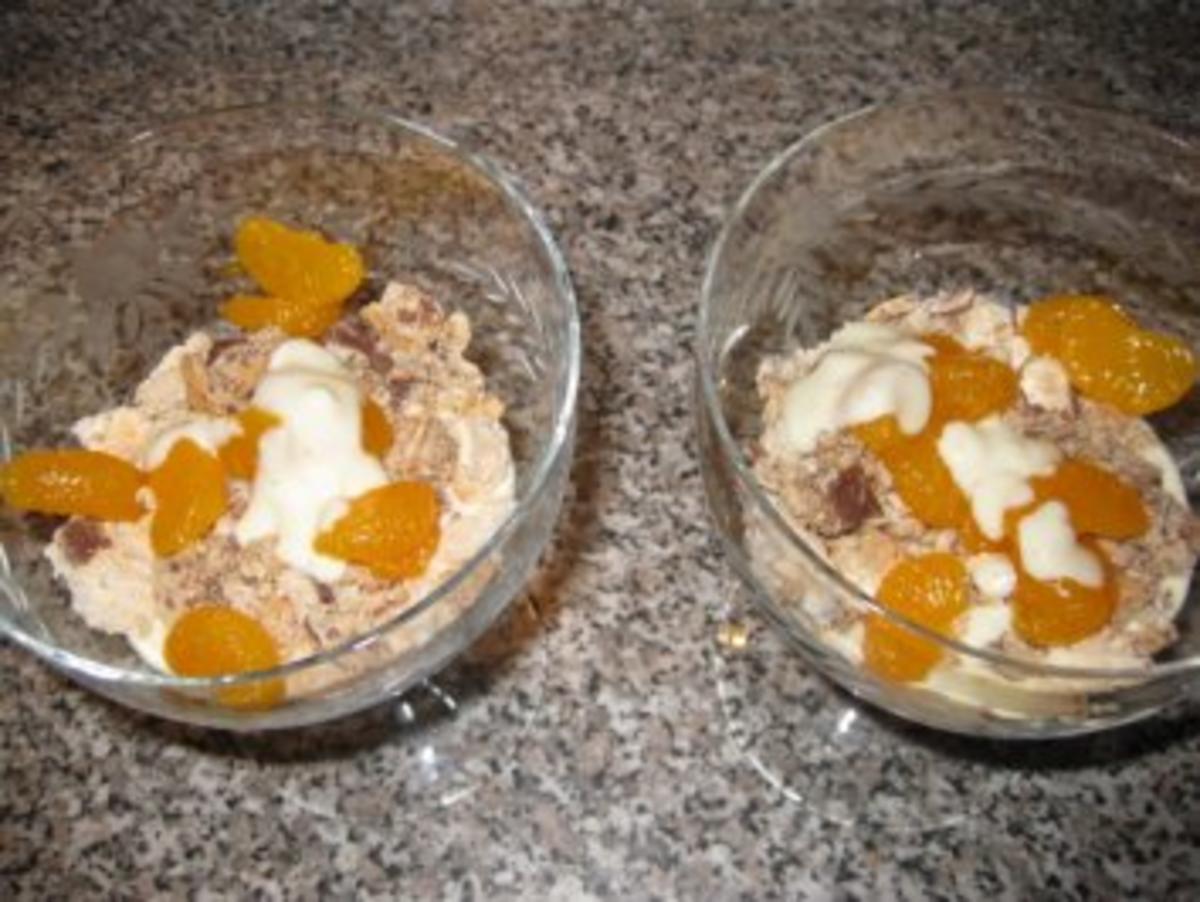 Mandarinen-Joghurt-Kokos/Zimt-Makronen-Schichtspeise.... Bilder sind dabei - Rezept - Bild Nr. 4