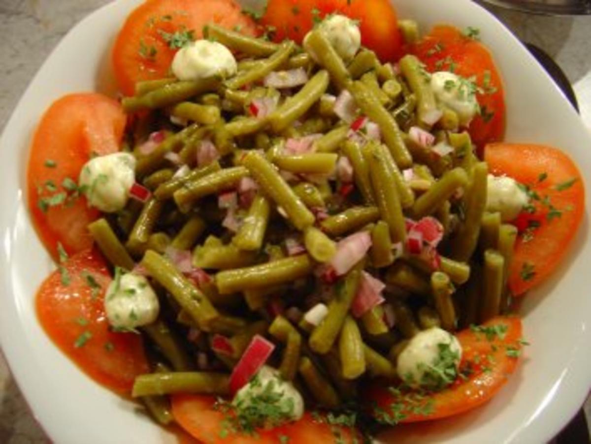 Oma´s grüner Bohnensalat - Rezept