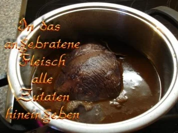 Wildschweinkeule "meine Art" - Rezept - Bild Nr. 5