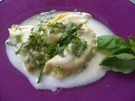 Ravioli mit Flusskrebsen an Champagnersoße - Rezept