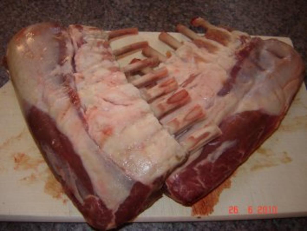 Fleisch :  Lammkarree in Balsamico-Rosmarin-Marinade - Rezept - Bild Nr. 2