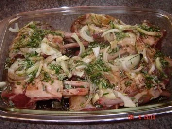 Rezept: Fleisch : Lammkarree in Balsamico-Rosmarin-Marinade Bild Nr. 6 Fleisch : Lammkarree in Balsamico-Rosmarin-Marinade - Rezept - Bild Nr. 6