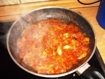 Rezept: Mary's „ Plantains with Beans „ in Gemüsesoße aus Westafrica Bild Nr. 4 Mary's „ Plantains with Beans „ in Gemüsesoße aus Westafrica - Rezept - Bild Nr. 4