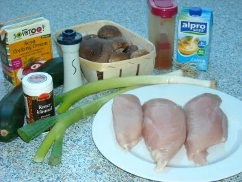 Rezept: Hähnchenpfanne mit Shii-Take-Pilze Bild Nr. 2 Hähnchenpfanne mit Shii-Take-Pilze - Rezept - Bild Nr. 2