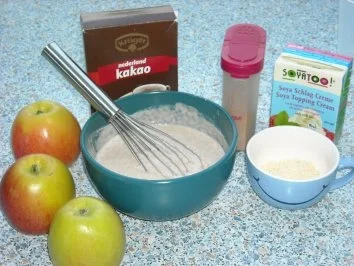 Rezept: Apfelküchle mit Schokosahne Bild Nr. 3 Apfelküchle mit Schokosahne - Rezept - Bild Nr. 3