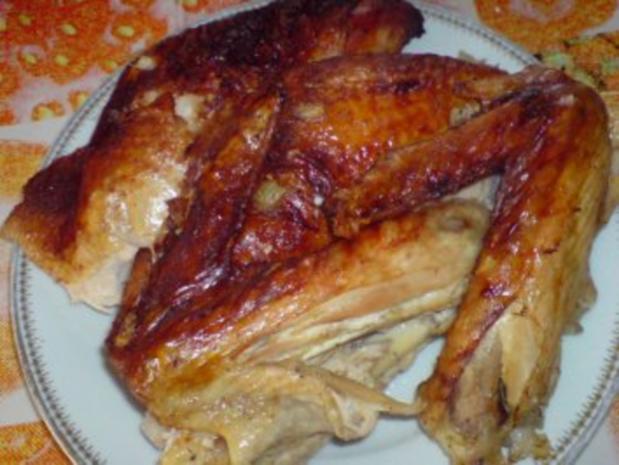 Pute mit Apfel-Rosinen-Füllung - Rezept - kochbar.de