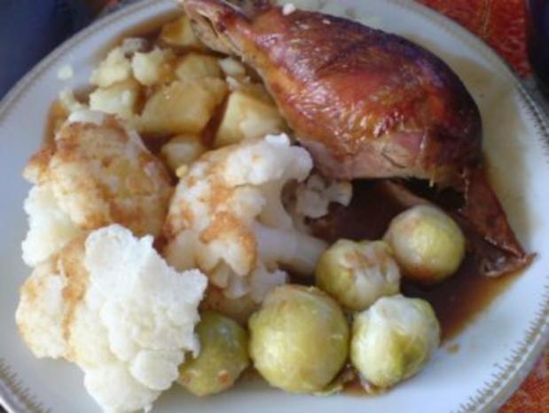 Pute mit Apfel-Rosinen-Füllung - Rezept - kochbar.de