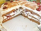 Rezept: 10 - Minuten Schwarzwälder Kirschtorte 10 - Minuten Schwarzwälder Kirschtorte - Rezept