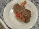 Montadito mit Lende,Bacon und rotem Paprika - Rezept